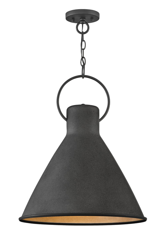 Winnie Large Pendant In Black Finish