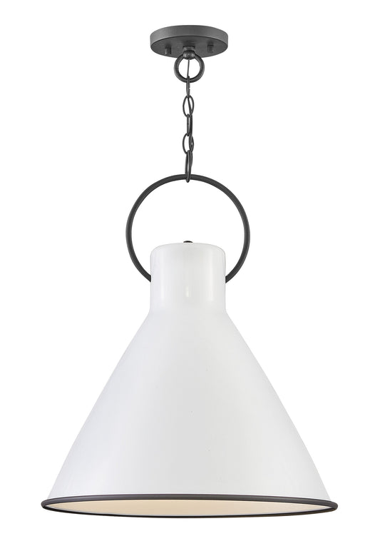 Winnie Large Pendant In White Finish