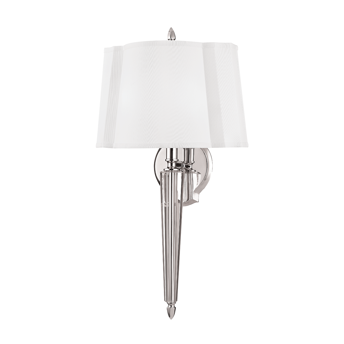 Oyster Bay Wall Sconce with Polished Nickel Finish