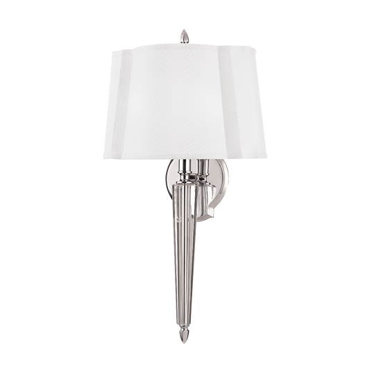 Oyster Bay Wall Sconce with Polished Nickel Finish