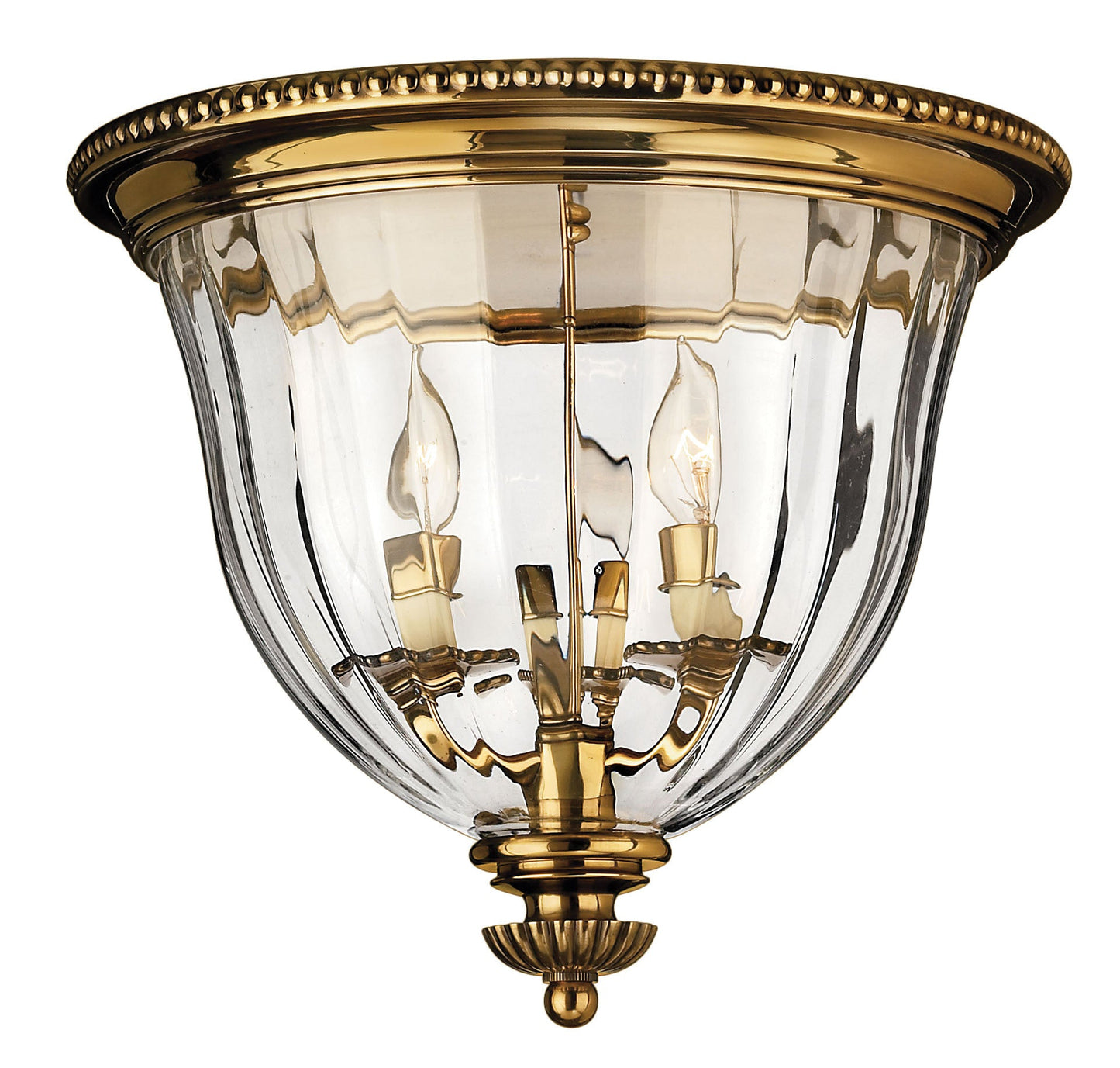 Cambridge Medium Flush Mount In Gold Finish