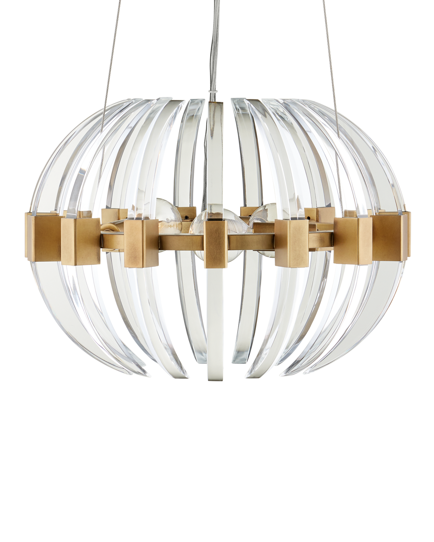 Coquette Small Brass Chandelier