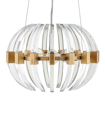 Coquette Small Brass Chandelier