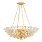 VITTORIA Chandelier In Gold Leaf Finish