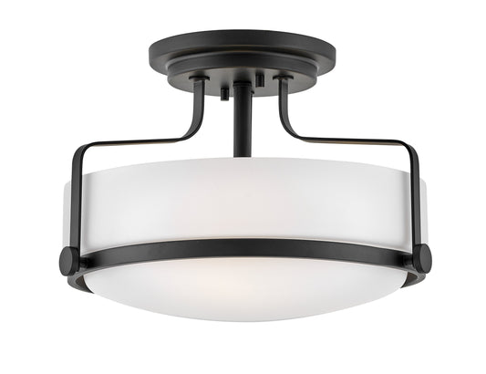 Harper Medium Semi-Flush Mount In Black Finish