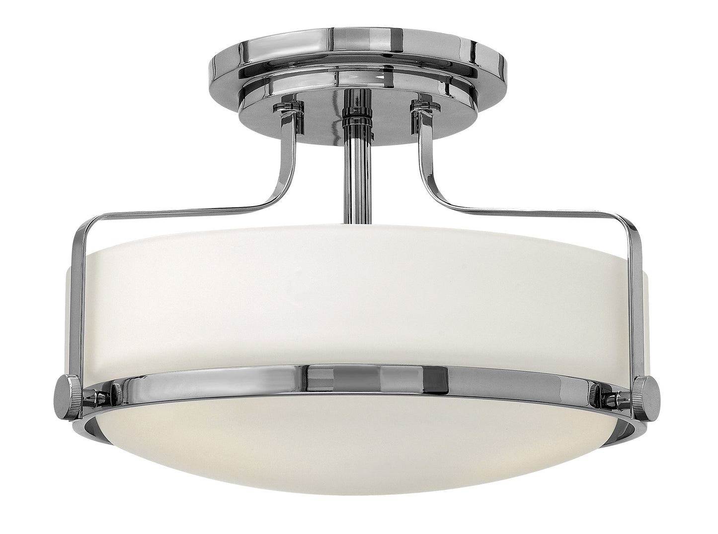 Harper Medium Semi-Flush Mount In Chrome Finish
