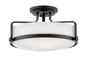Harper Medium Semi-Flush Mount In Black Finish