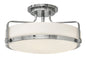 Harper Medium Semi-Flush Mount In Chrome Finish