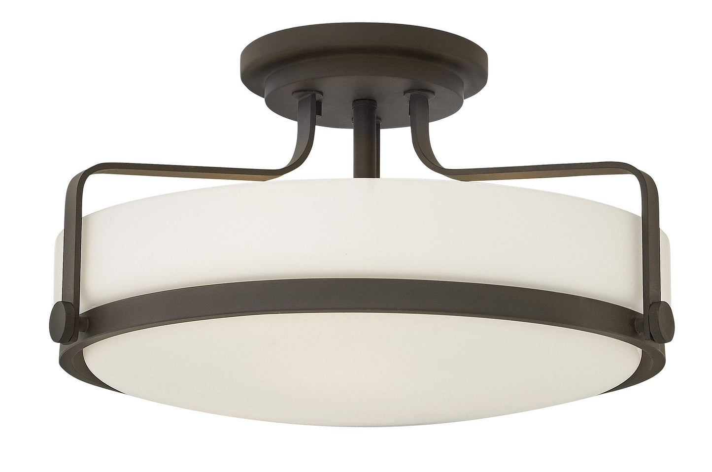 Harper Medium Semi-Flush Mount In Light Bronze Finish