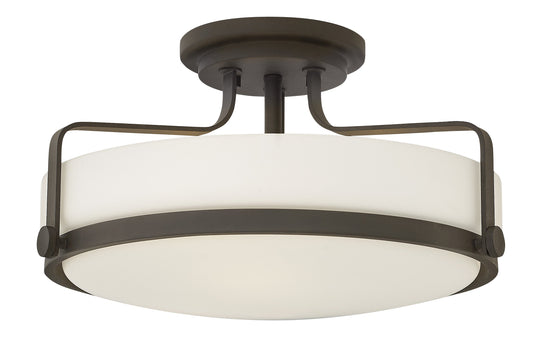 Harper Medium Semi-Flush Mount In Light Bronze Finish