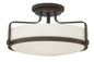 Harper Medium Semi-Flush Mount In Light Bronze Finish