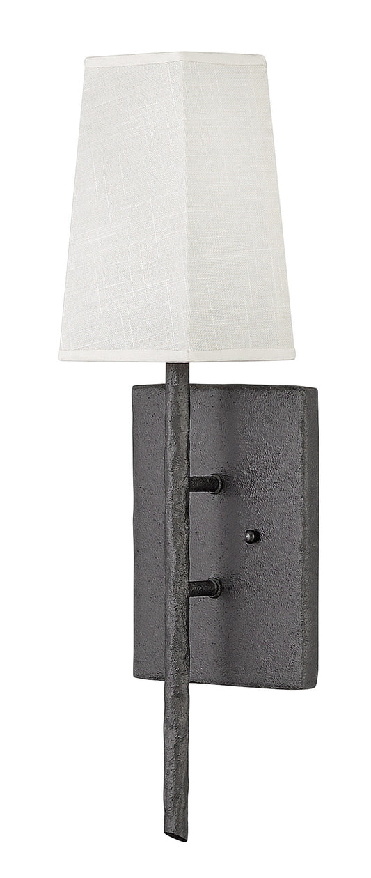 Tress Large Single Light Sconce In Black Finish