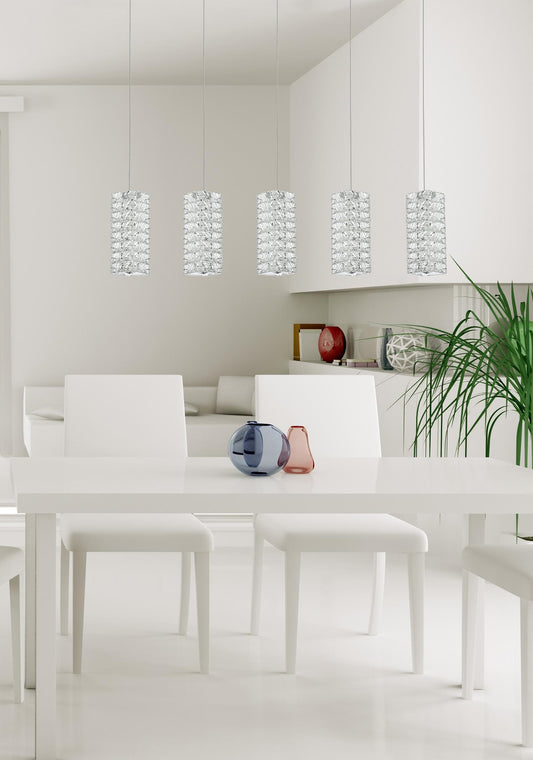 Aston 40 inch LED Pendant in Chrome