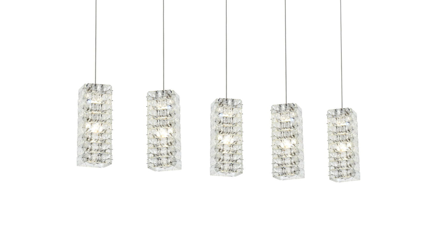 Aston 40 inch LED Pendant in Chrome