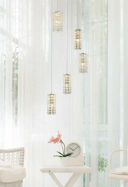 Aston 20 inch LED Pendant in Chrome