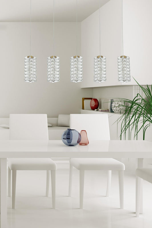 Aston 40 inch LED Pendant in Satin Gold