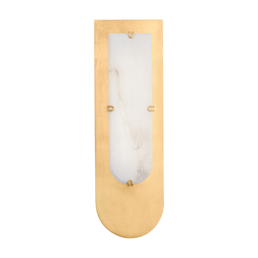 ALEXANDRITE Wall Sconce In Vintage Gold Leaf Finish