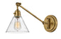 Arti Medium Swing Arm Single Light Sconce In Light Brass Finish
