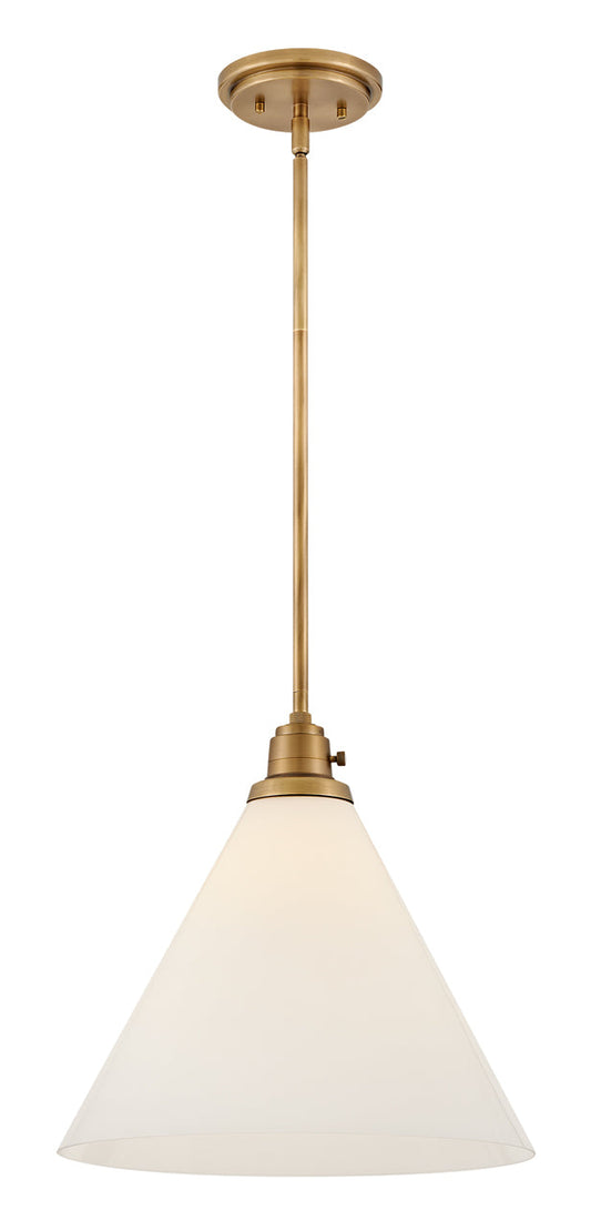 Arti Medium Pendant In Light Brass Finish