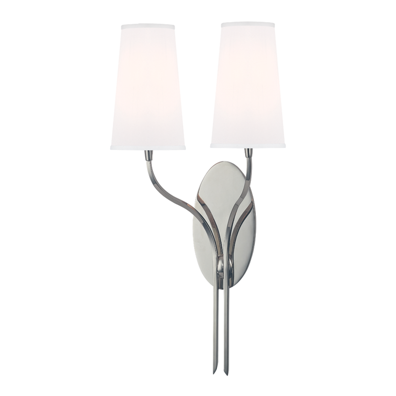 Rutland Wall Sconce with Polished Nickel Finish