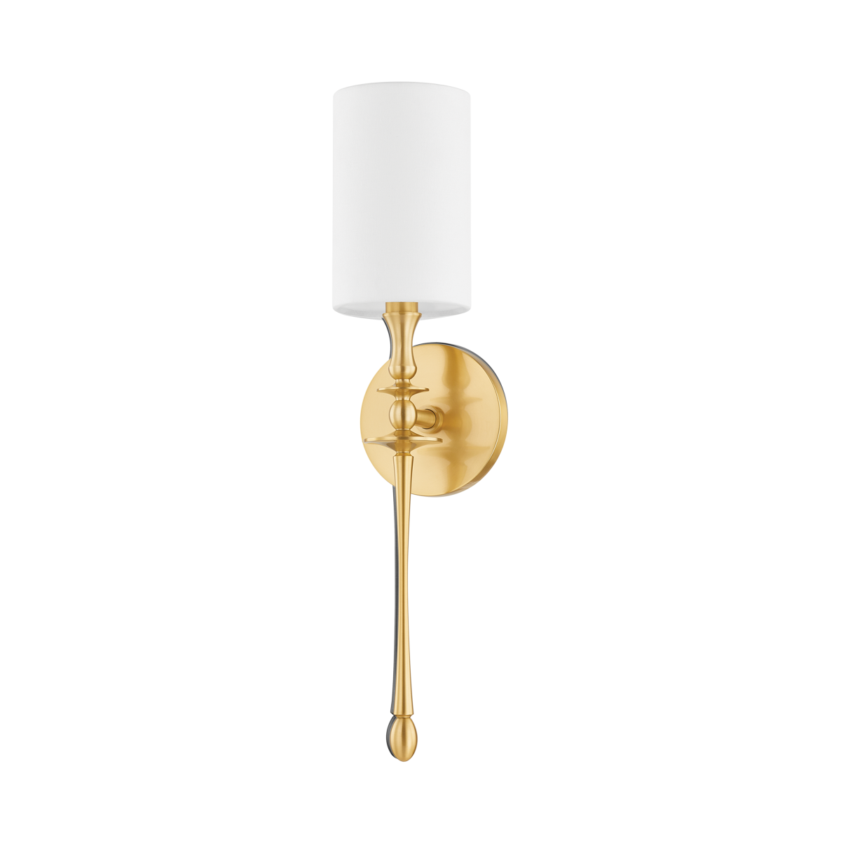GUILFORD Wall Sconce with Aged Brass Finish