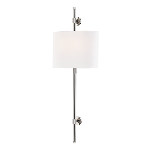 Bowery Wall Sconce with Polished Nickel Finish
