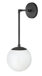Warby Large Single Light Sconce In Black Finish