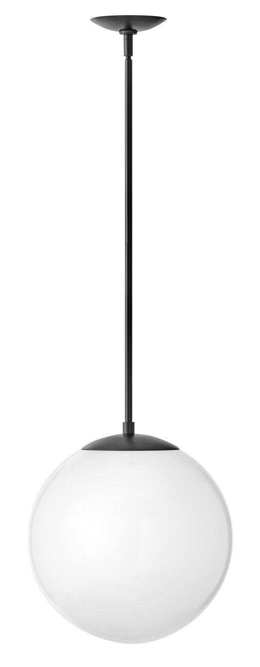Warby Medium Orb Pendant In Black Finish