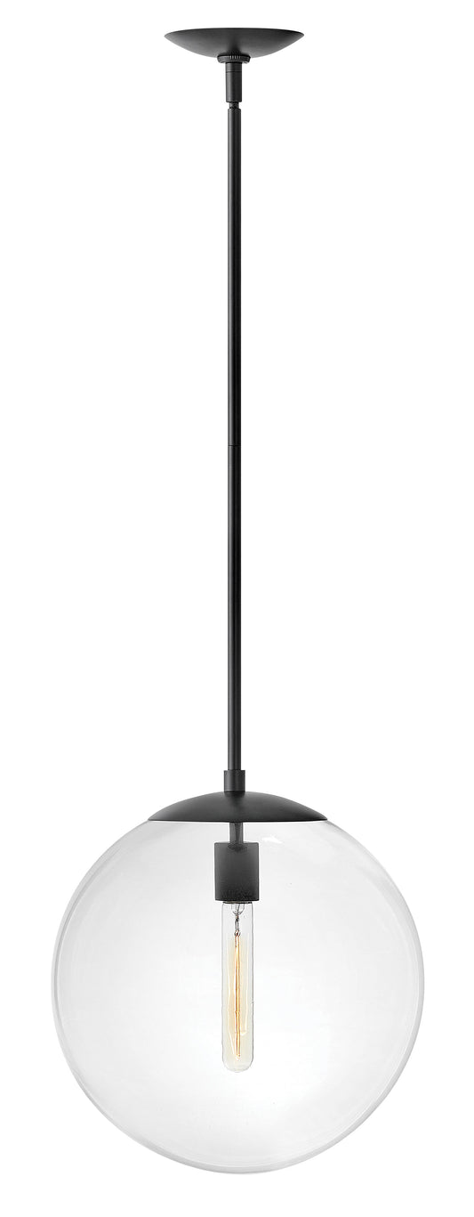 Warby Medium Orb Pendant In Black Finish