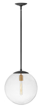 Warby Medium Orb Pendant In Black Finish