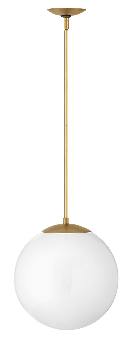 Warby Medium Orb Pendant In Light Brass Finish