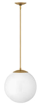Warby Medium Orb Pendant In Light Brass Finish