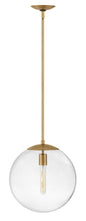 Warby Medium Orb Pendant In Light Brass Finish