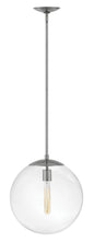 Warby Medium Orb Pendant In Brushed Nickel Finish