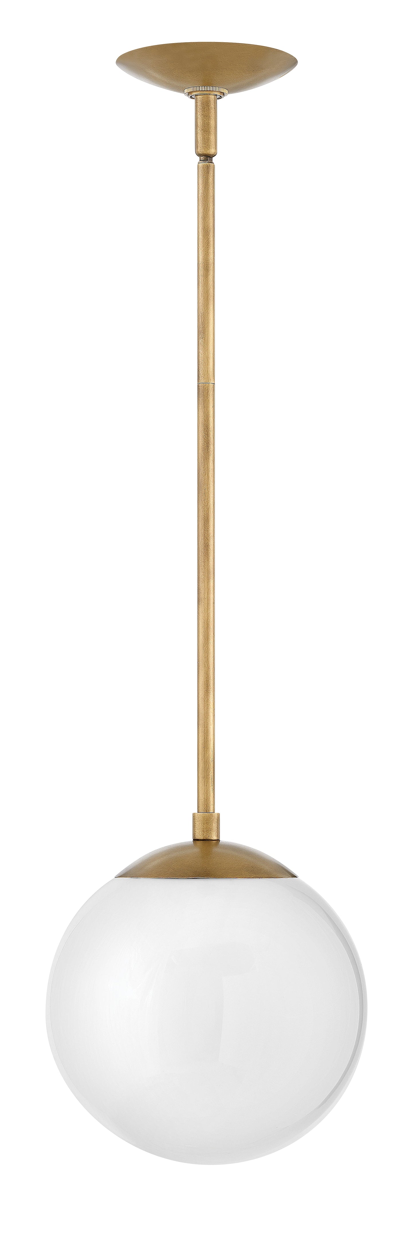 Warby Small Pendant In Light Brass Finish