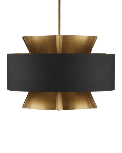Oxenwood Brass & Black Chandelier