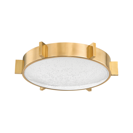 ANSONIA Flush Mount In Vintage Brass Finish