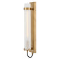 Ryden Large Tall Single Light Sconce In Light Brass Finish
