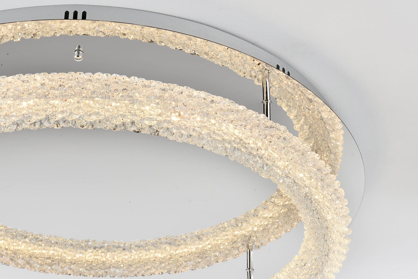 Bowen 29.5 inch LED Flush Mount in Chrome