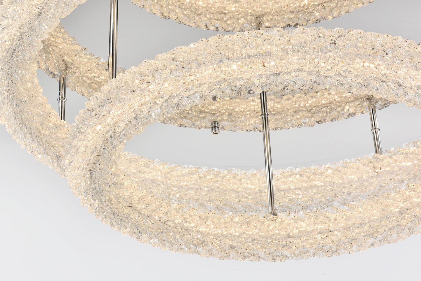 Bowen 29.5 inch LED Flush Mount in Chrome