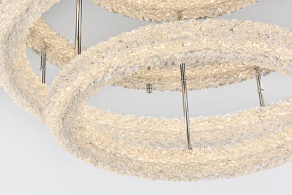 Bowen 29.5 inch LED Flush Mount in Chrome