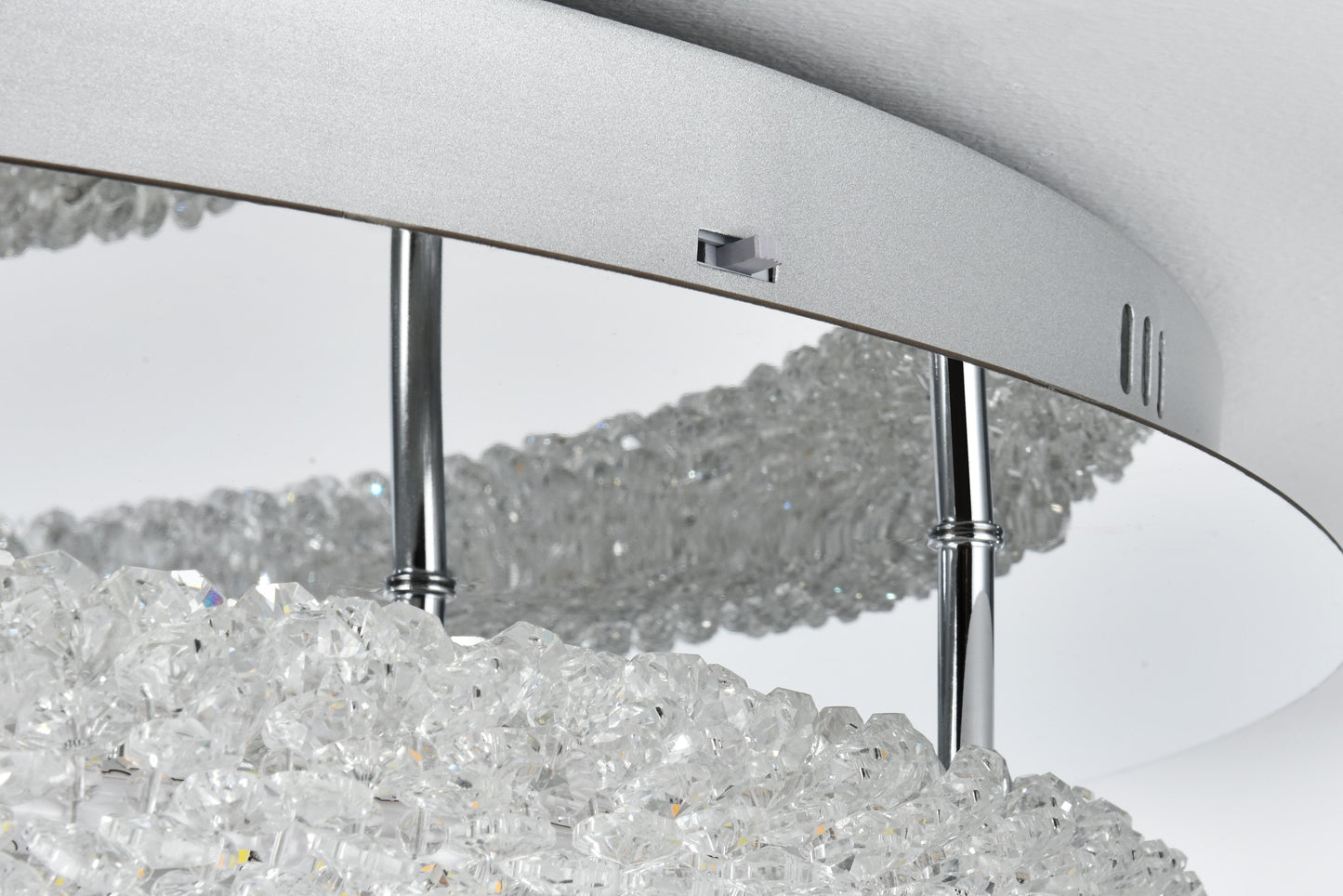 Bowen 29.5 inch LED Flush Mount in Chrome