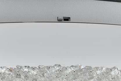 Bowen 33.5 inch LED Flush Mount in Chrome