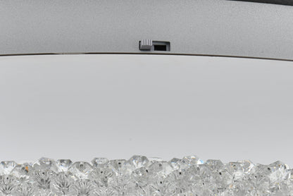 Bowen 33.5 inch LED Flush Mount in Chrome