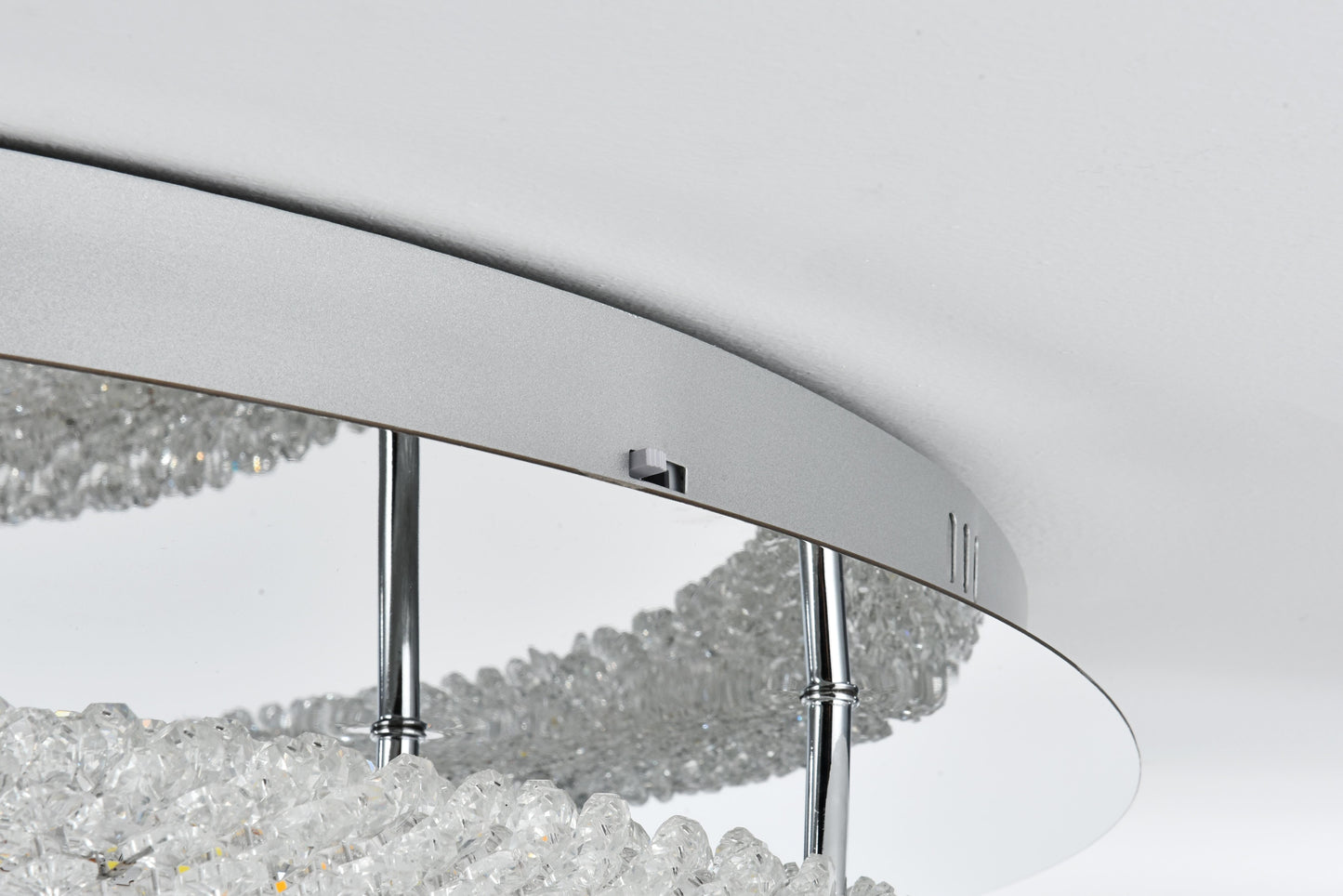 Bowen 33.5 inch LED Flush Mount in Chrome