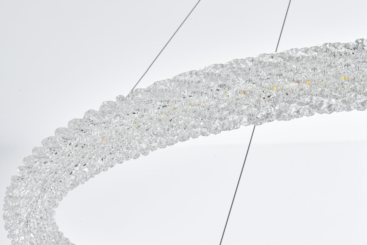 Bowen 42 inch LED chandelier in chrome