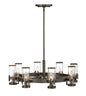 Reeve Medium Single Tier Chandelier In Black Finish