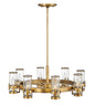 Reeve Medium Single Tier Chandelier In Light Brass Finish