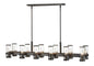 Reeve Medium Twelve Light Linear In Black Finish