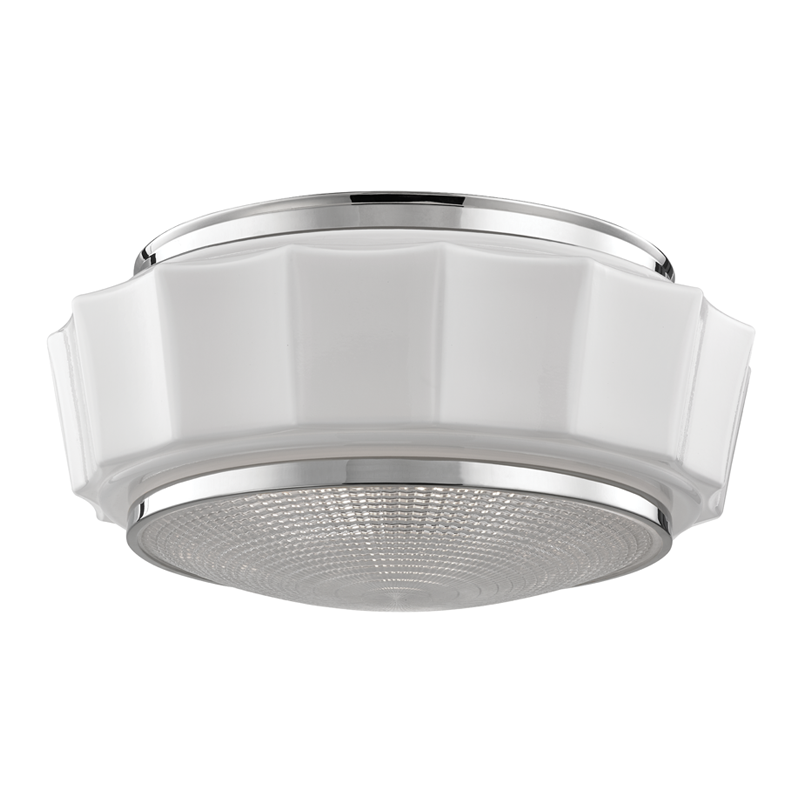 Odessa Flush Mount with Polished Nickel Finish